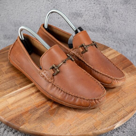 Cole Haan C35784 Wyatt Brown Leather Bit Driver Loafer Shoes Men's Size 7 M - Picture 1 of 9